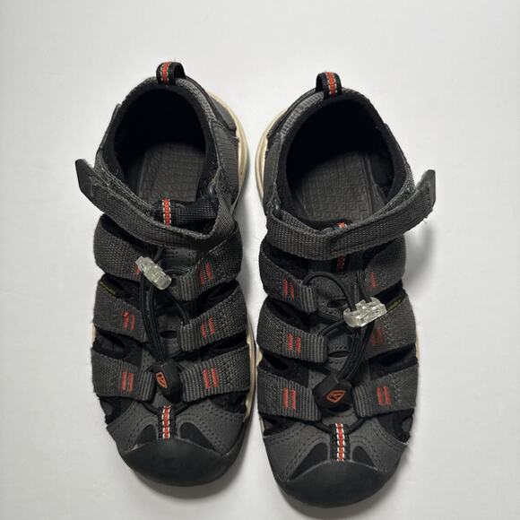 Keen Newport Neo H2 Sandals Grey/Orange Kids Size 13 - Picture 4 of 7
